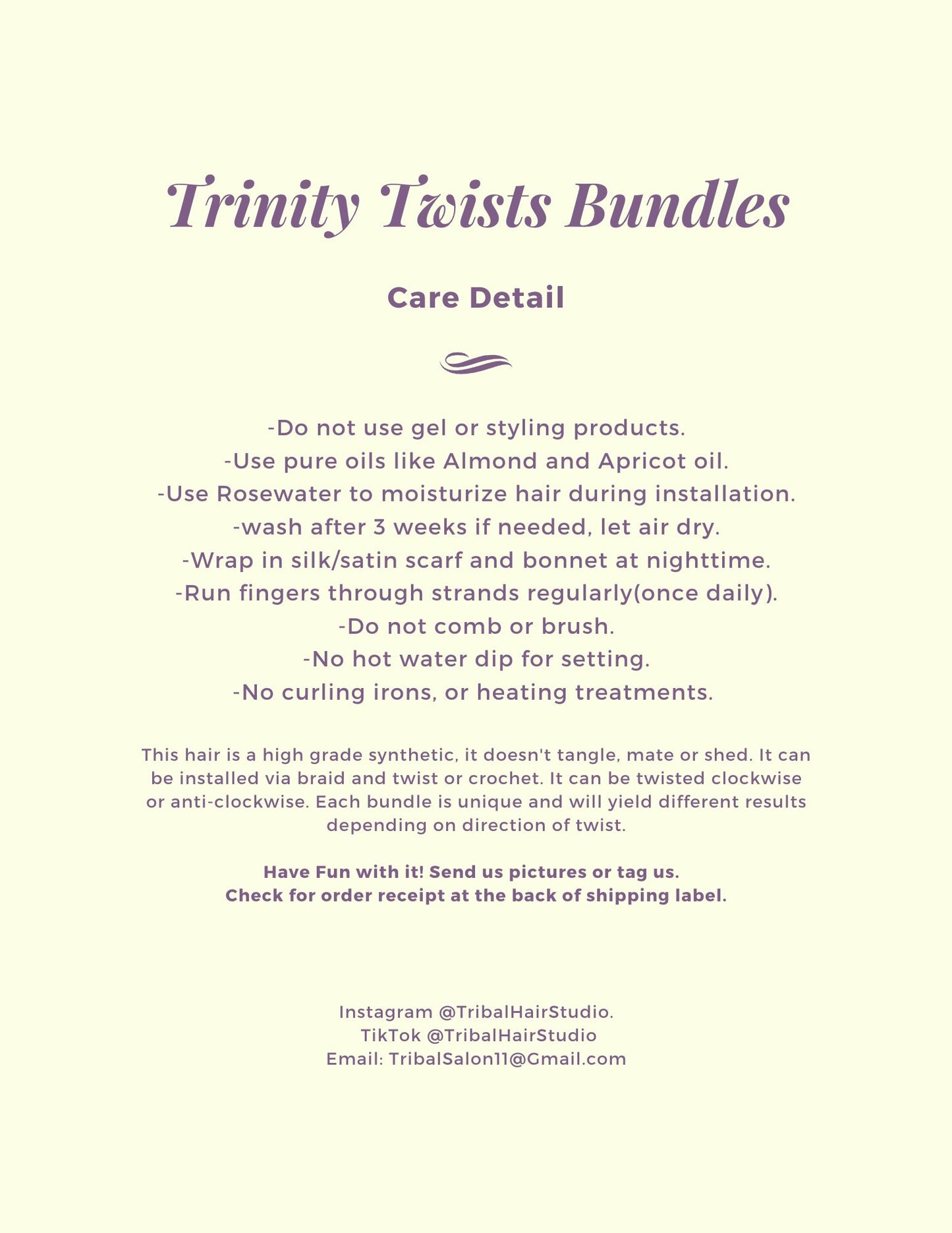 Trinity Twists Bundle-Curly Version